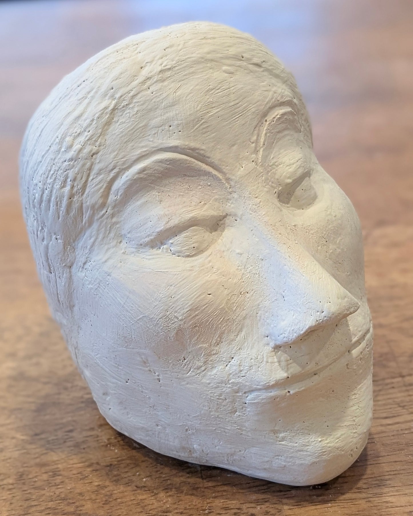 Timeless Serenity: Ancient-Inspired Porcelain Portrait