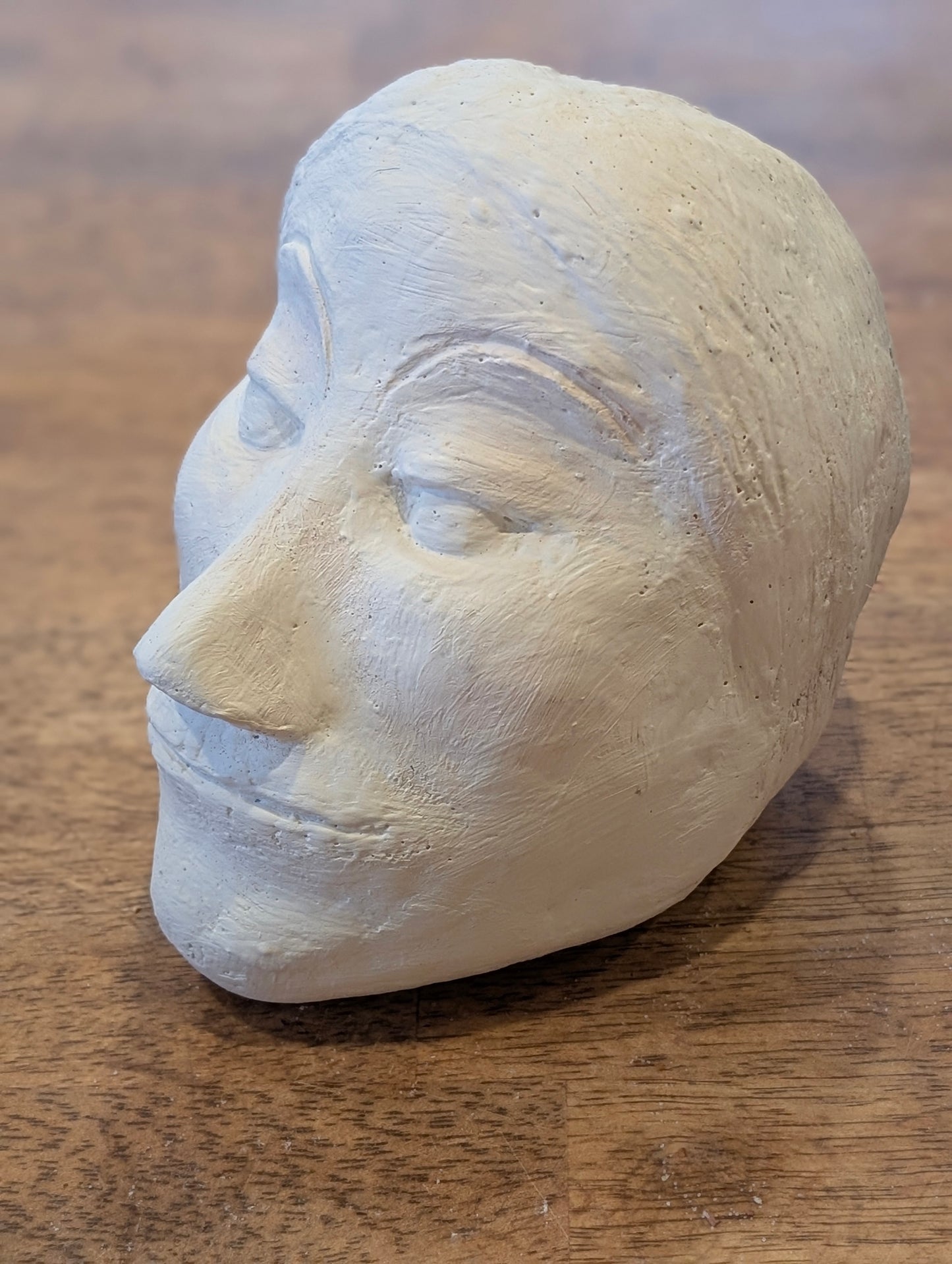 Timeless Serenity: Ancient-Inspired Porcelain Portrait