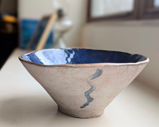 Slip Decorated Ceramic Bowl