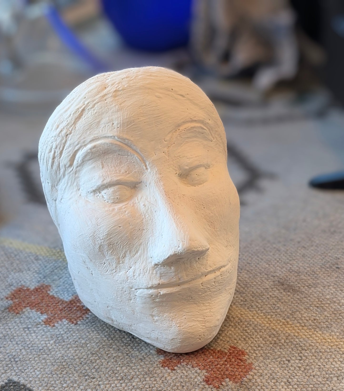 Timeless Serenity: Ancient-Inspired Porcelain Portrait
