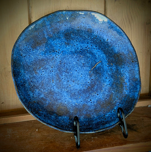 Speckled Cobalt Blue Platter